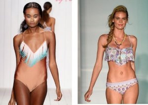 rojtos, fodros fürdőruha